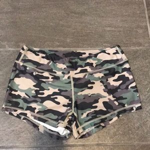 KFT camo booty shorts